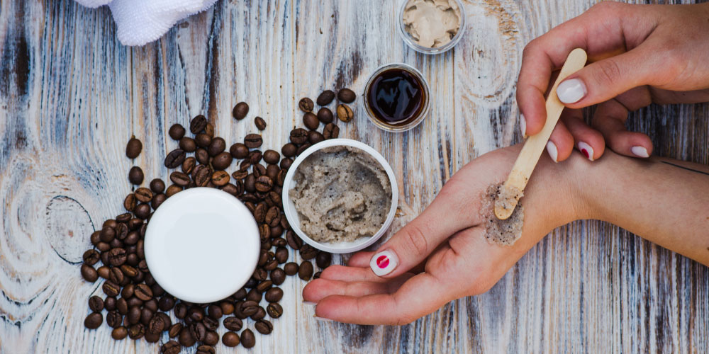 اسکراب پوست با قهوه