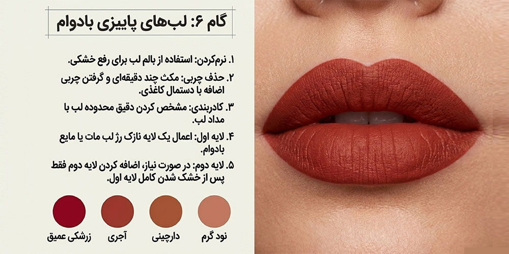 رژ لب بادوام برای آرایش پاییزی