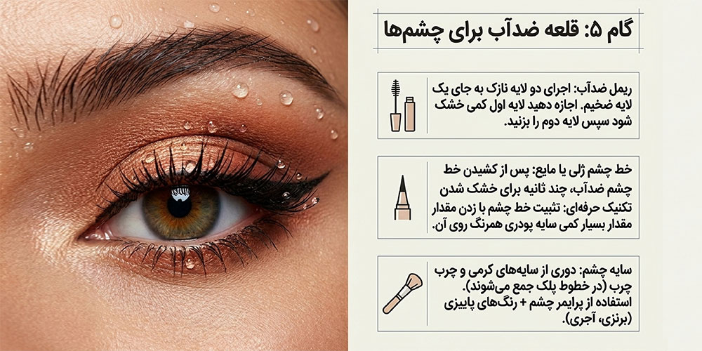 آرایش چشم ضد آب برای روزهای بارانی